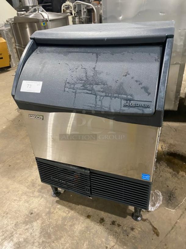 Scotsman Prodigy Series Commercial Stainless Steel Undercounter Air-Cooled Medium Cubed Ice Machine/Bin Combo! Energy Star Certified! With Top Sliding Lid! Model: CU2026MA-1A SN: 10061320010830! 115V 1 Phase! On Legs! - Image 1 of 9