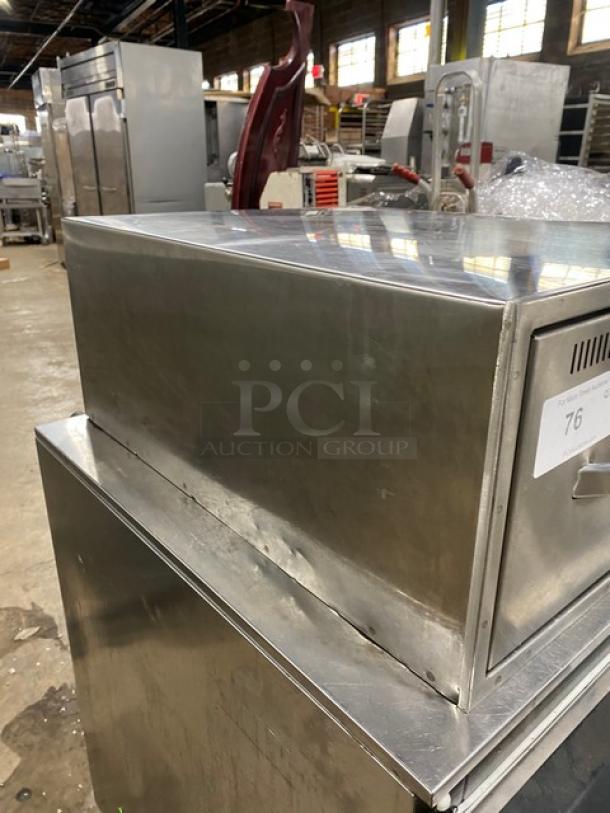 Wells Commercial Stainless Steel Electric Powered Narrow Countertop Single Warming Drawer! Model: RWN1 SN: DWN11221A0006! 120V! - Image 2 of 8