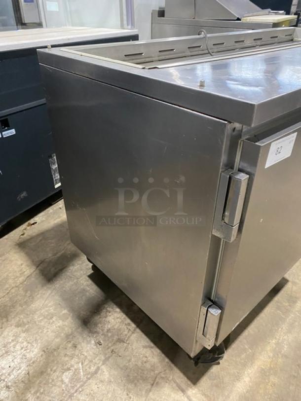 Beverage-Air Commercial Stainless Steel 2 Door Refrigerated Mega Top Salad/Sandwich Prep Table! Model: SP60-16! 115V 1 Phase! On Casters! - Image 2 of 9