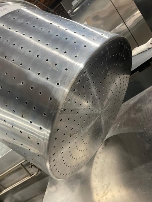 Lot Of Commercial Stainless Steel Perforated Steamer Basket/Pot! With Handles! All One Money! - Image 3 of 4