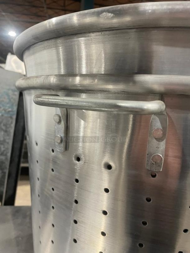 Lot Of Commercial Stainless Steel Perforated Steamer Basket/Pot! With Handles! All One Money! - Image 4 of 4