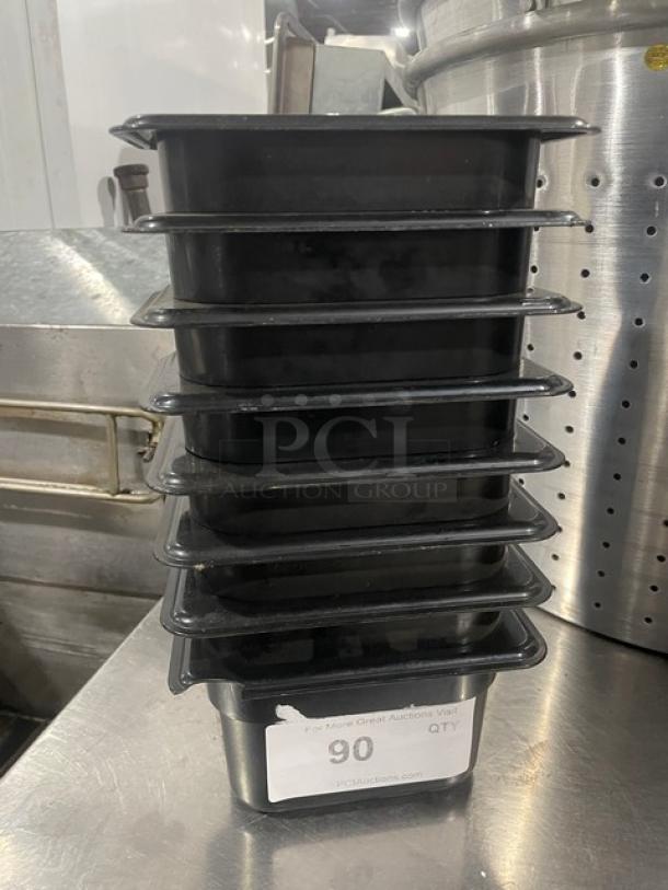Lot Of Commercial Black Food Pans! All One Money! - Image 1 of 5