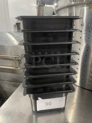 Lot Of Commercial Black Food Pans! All One Money!