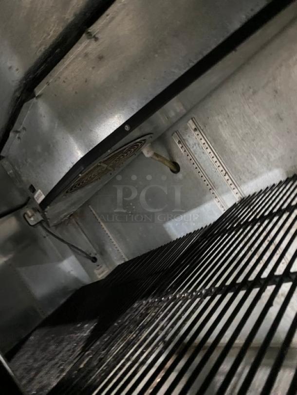 True Commercial Black 2 Door Refrigerated Back Bar Cooler! With Stainless Steel Worktop! With Poly Coated Wire Racks! Model: TBB-2 SN: 1-4727416! 115V 1 Phase! On Casters! - Image 6 of 8