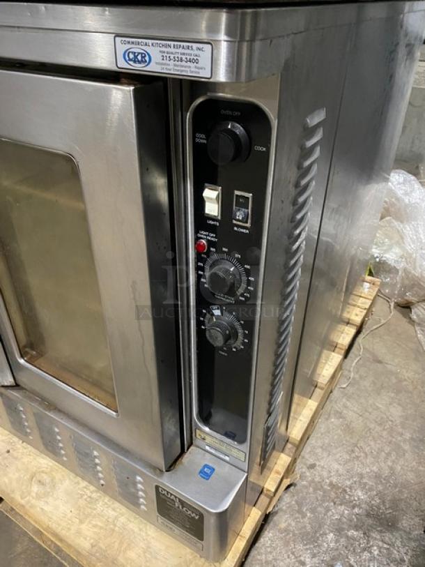 Blodgett Commercial Stainless Steel Natural Gas Powered Double Stacked Dual Flow Convection Oven! With Thermostatic Controls! With Wire Oven Racks! SN: 020205EA002B! 2X Your Bid Makes One Unit! - Image 7 of 10