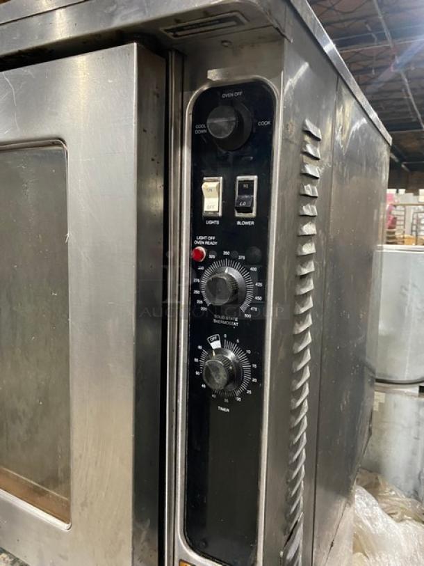 Blodgett Commercial Stainless Steel Natural Gas Powered Double Stacked Dual Flow Convection Oven! With Thermostatic Controls! With Wire Oven Racks! SN: 020205EA002B! 2X Your Bid Makes One Unit! - Image 8 of 10