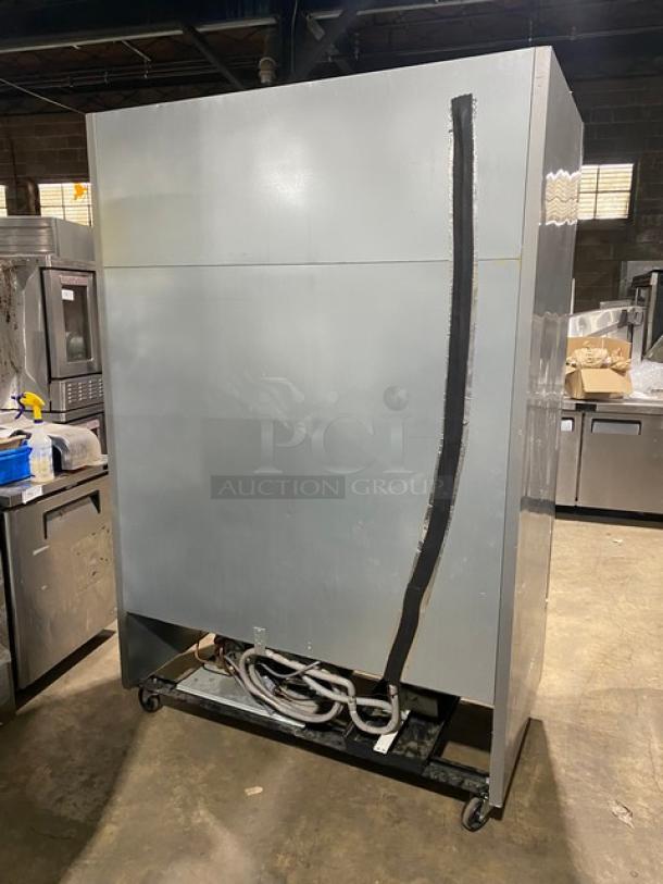 Beverage-Air Commercial Stainless Steel Solid 2 Door Reach In Refrigerator! With Digital Thermostat Controls! With Poly Coated Wire Racks! Model: KR48-1AS SN: 9030916! 115V 1 Phase! On Casters! - Image 4 of 9