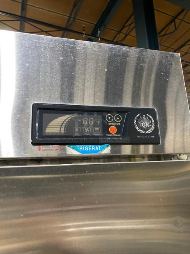 Beverage-Air Commercial Stainless Steel Solid 2 Door Reach In Refrigerator! With Digital Thermostat Controls! With Poly Coated Wire Racks! Model: KR48-1AS SN: 9030916! 115V 1 Phase! On Casters! - Image 8 of 9