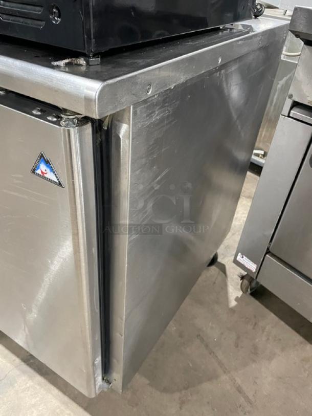Everest Commercial Stainless Steel 3 Door Undercounter Worktop Freezer! With Poly Coated Wire Rack! Model: ETF3 SN: BTF313070014! 115V 1 Phase! On Casters! - Image 2 of 9