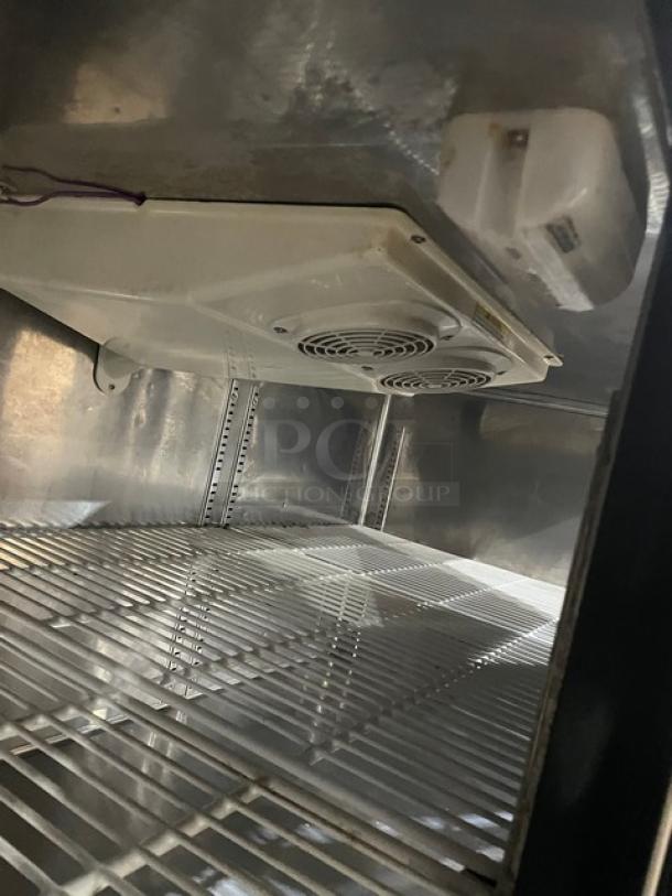 Everest Commercial Stainless Steel 3 Door Undercounter Worktop Freezer! With Poly Coated Wire Rack! Model: ETF3 SN: BTF313070014! 115V 1 Phase! On Casters! - Image 6 of 9