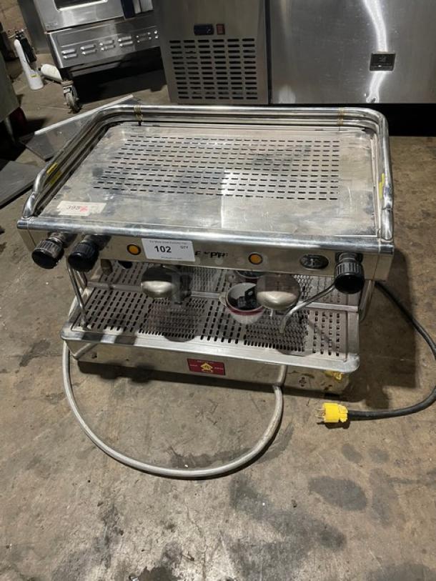 VFA Express Commercial Stainless Steel Electric Powered Countertop Double Espresso/Coffee Machine! With Drip Tray! Model: CP SN: 015830S! 115-220V! - Image 1 of 9