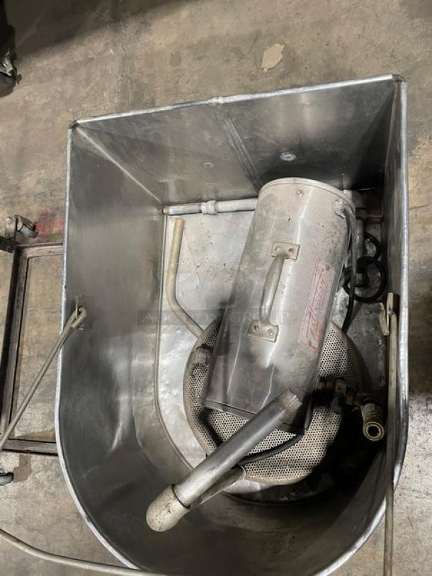 Lot Of RF Hunter Filtrator Series Commercial Stainless Steel Oil Filtration/Mobile Gravity Drain Misc! With Equipment Cart! All One Money! - Image 2 of 5