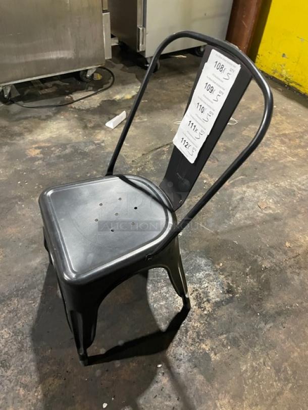 Commercial Black Coated Stackable Indoor/Outdoor Dining Chairs! 5X Your Bid! - Image 2 of 7