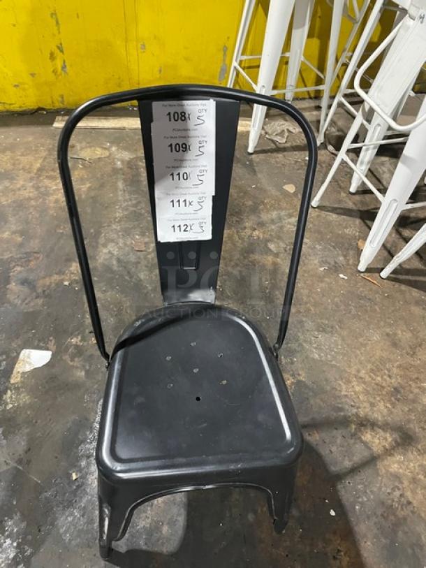Commercial Black Coated Stackable Indoor/Outdoor Dining Chairs! 5X Your Bid! - Image 7 of 7