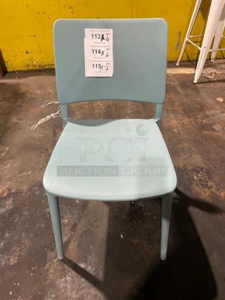 Commercial Citrus Green Stackable Indoor/Outdoor Dining Chairs! 6X Your Bid!