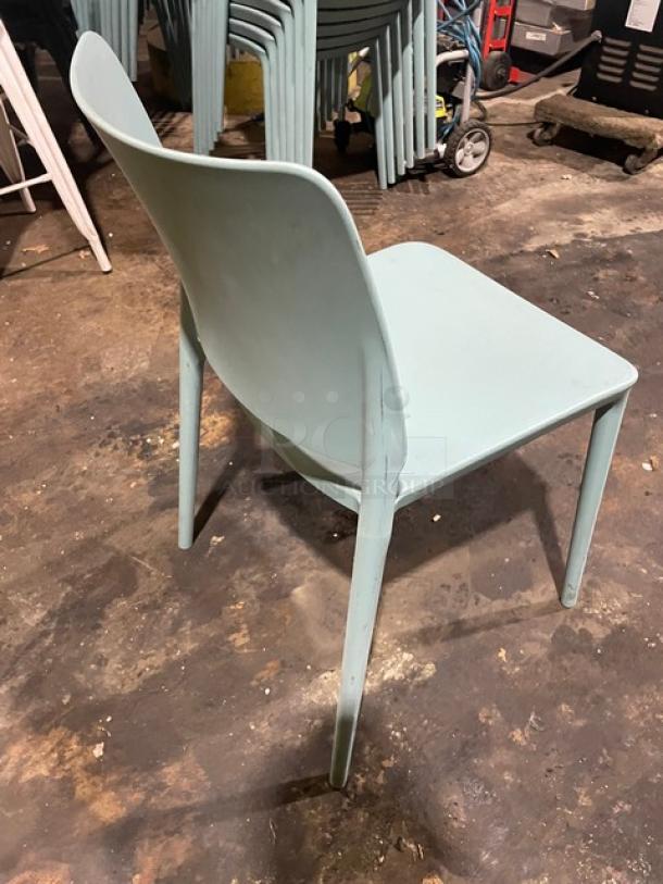 Commercial Citrus Green Stackable Indoor/Outdoor Dining Chairs! 7X Your Bid! - Image 3 of 6