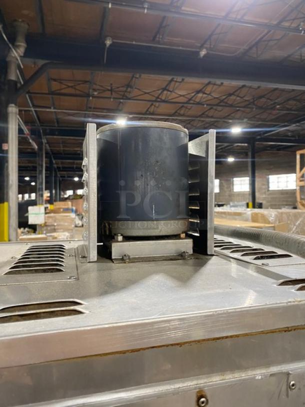 Nu-Vu Subway Style Commercial Stainless Steel Electric Powered Double Deck Convection Oven/Proofer Combo! With Built In Pan Holding Racks! Model: OP-2LFM SN: 121-4642! 120/208V 3 Phase! On Casters! - Image 9 of 11