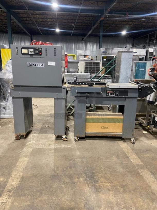 Beseler Commercial Electeric Powered Heavy Duty Shrink Wrap System Machine/Heat Tunnel Combo! Model: HS-1520D SN: J1A13120! 115V 1 Phase / Model: TD-16-10 SN: 040600122! 220V 1 Phase! On Casters! All One Money! - Image 2 of 13