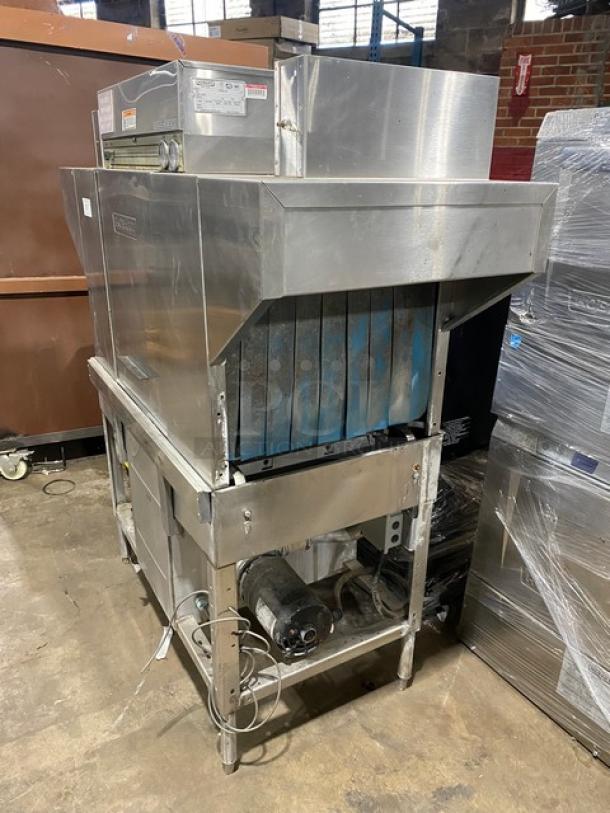 Hobart Commercial Stainless Steel Electric Powered Free Standing Heavy-Duty Ware Washing/Dish Washing Machine! Model: C44A SN: 85-1032057! 208V 3 Phase! On Legs! - Image 2 of 13