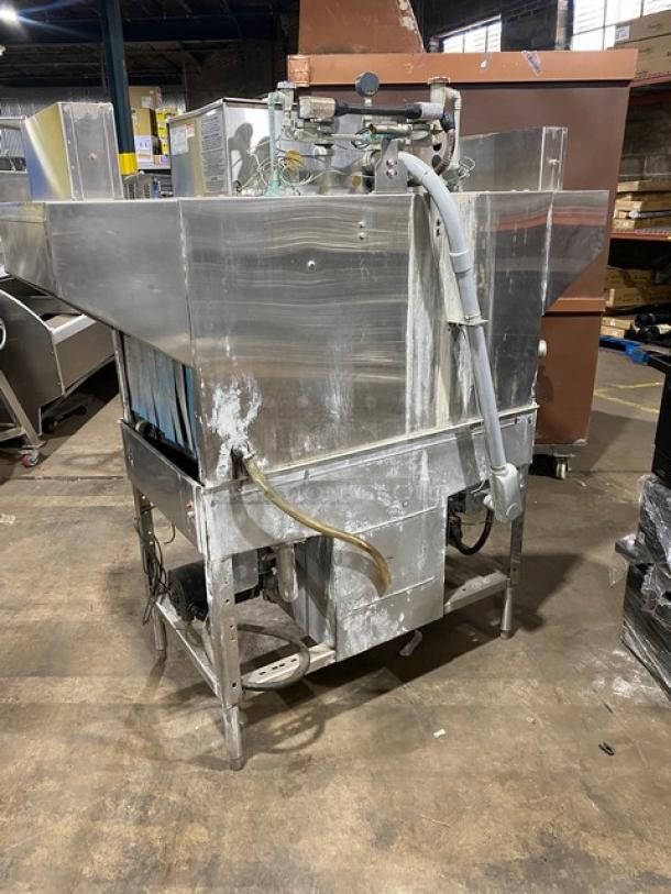 Hobart Commercial Stainless Steel Electric Powered Free Standing Heavy-Duty Ware Washing/Dish Washing Machine! Model: C44A SN: 85-1032057! 208V 3 Phase! On Legs! - Image 3 of 13