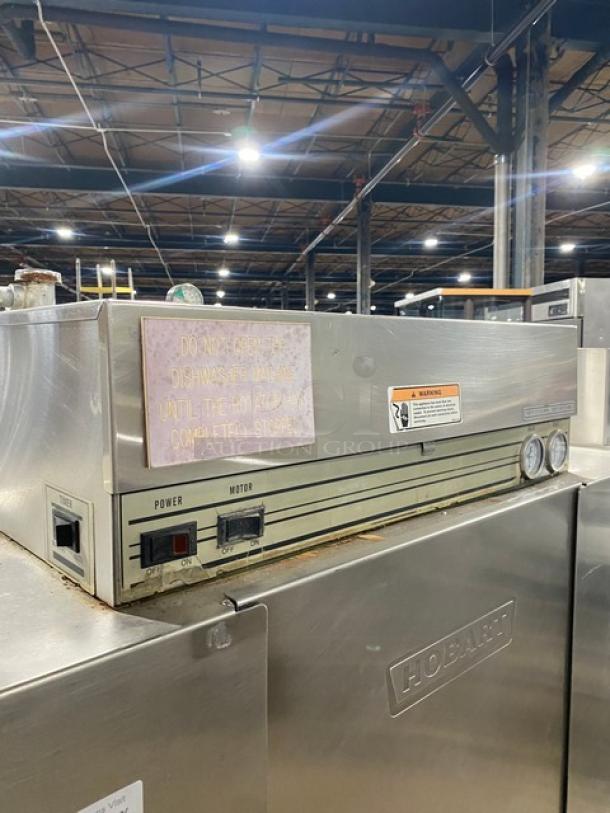 Hobart Commercial Stainless Steel Electric Powered Free Standing Heavy-Duty Ware Washing/Dish Washing Machine! Model: C44A SN: 85-1032057! 208V 3 Phase! On Legs! - Image 6 of 13