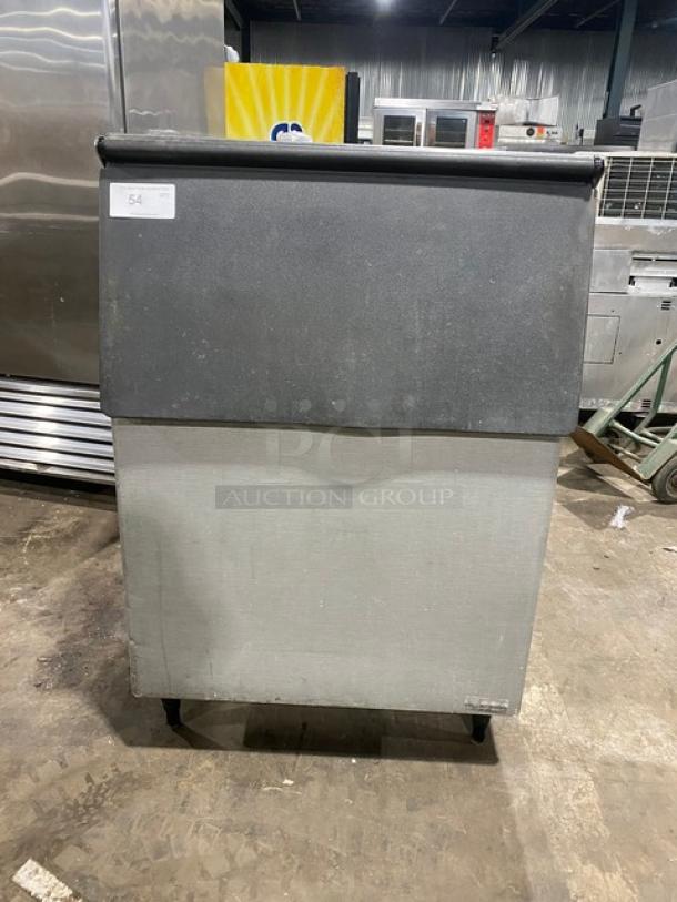 Hoshizaki Commercial Stainless Steel Ice Storage Bin! With Heavy-Duty Top Hinged Lift-Up Style Lid! On Legs! - Image 1 of 10
