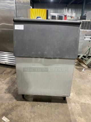 Hoshizaki Commercial Stainless Steel Ice Storage Bin! With Heavy-Duty Top Hinged Lift-Up Style Lid! On Legs!