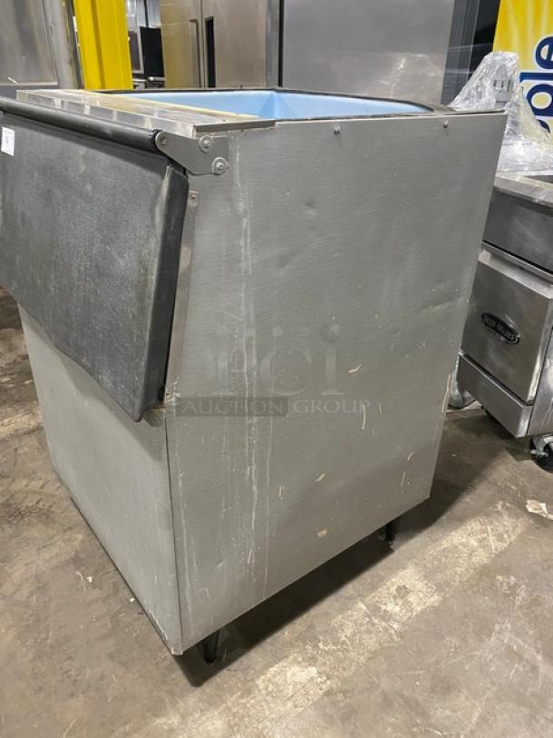 Hoshizaki Commercial Stainless Steel Ice Storage Bin! With Heavy-Duty Top Hinged Lift-Up Style Lid! On Legs! - Image 2 of 10
