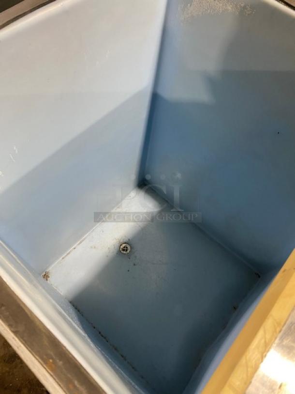 Hoshizaki Commercial Stainless Steel Ice Storage Bin! With Heavy-Duty Top Hinged Lift-Up Style Lid! On Legs! - Image 7 of 10