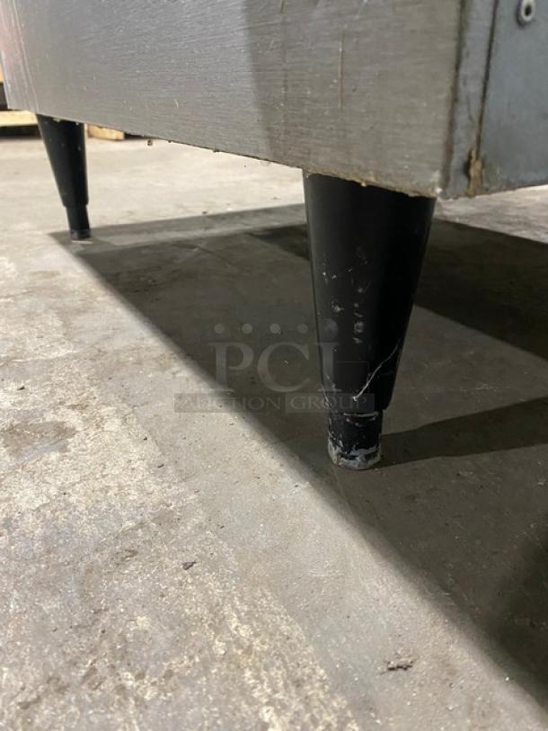 Hoshizaki Commercial Stainless Steel Ice Storage Bin! With Heavy-Duty Top Hinged Lift-Up Style Lid! On Legs! - Image 9 of 10