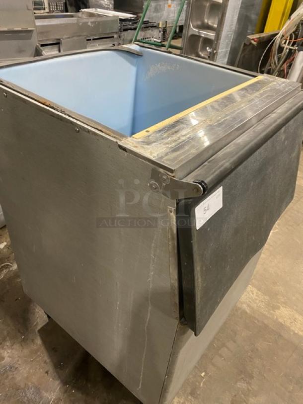 Hoshizaki Commercial Stainless Steel Ice Storage Bin! With Heavy-Duty Top Hinged Lift-Up Style Lid! On Legs! - Image 10 of 10