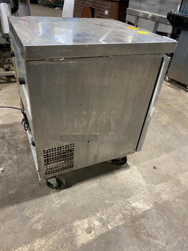 Atosa Commercial Stainless Steel Single Door Undercounter Freezer! With Poly Coated Wire Rack! Model: MGF8405GR SN: MGF8405GRAUS100318071100C40011! 115V 1 Phase! On Casters! - Image 4 of 10