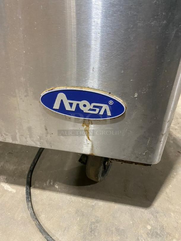 Atosa Commercial Stainless Steel Single Door Undercounter Freezer! With Poly Coated Wire Rack! Model: MGF8405GR SN: MGF8405GRAUS100318071100C40011! 115V 1 Phase! On Casters! - Image 9 of 10