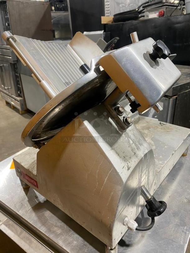 Avantco Commercial Electric Powered Countertop Semi-Automatic Gravity Feed Deli Meat Slicer! With 12" Blade! Model: SL300C SN: 33046515SL512! 110-120V 1 Phase! On Legs! - Image 3 of 10