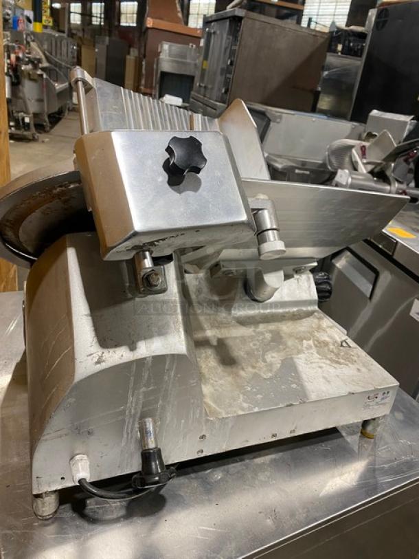 Avantco Commercial Electric Powered Countertop Semi-Automatic Gravity Feed Deli Meat Slicer! With 12" Blade! Model: SL300C SN: 33046515SL512! 110-120V 1 Phase! On Legs! - Image 4 of 10