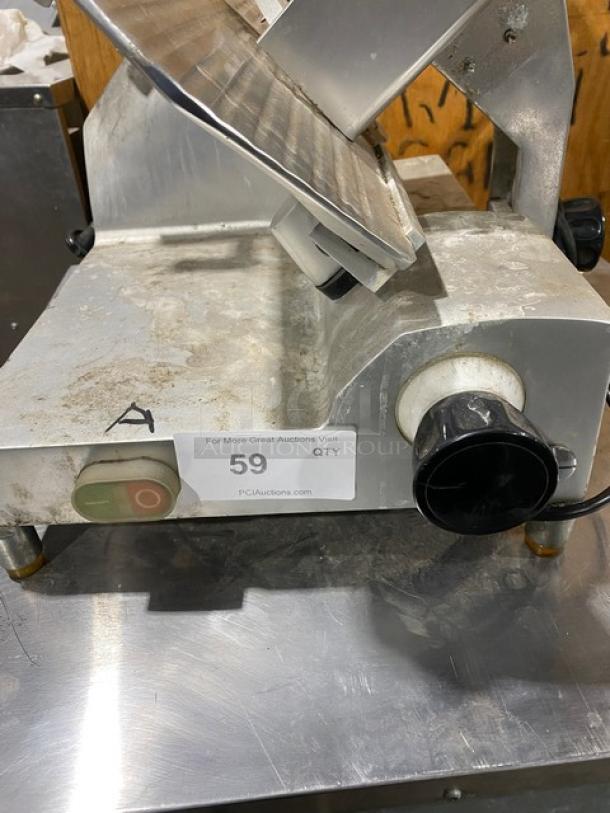 Avantco Commercial Electric Powered Countertop Semi-Automatic Gravity Feed Deli Meat Slicer! With 12" Blade! Model: SL300C SN: 33046515SL512! 110-120V 1 Phase! On Legs! - Image 5 of 10