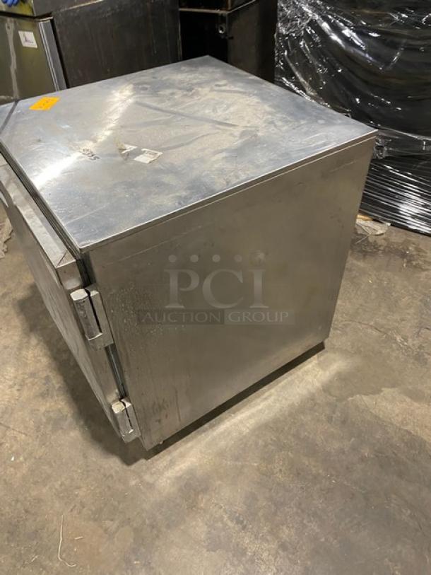 Beverage-Air Commercial Stainless Steel Single Door Undercounter Refrigerator! With Poly Coated Wire Rack! Model: UCR27A SN: 8206569! 115V 1 Phase! On Casters! - Image 3 of 7