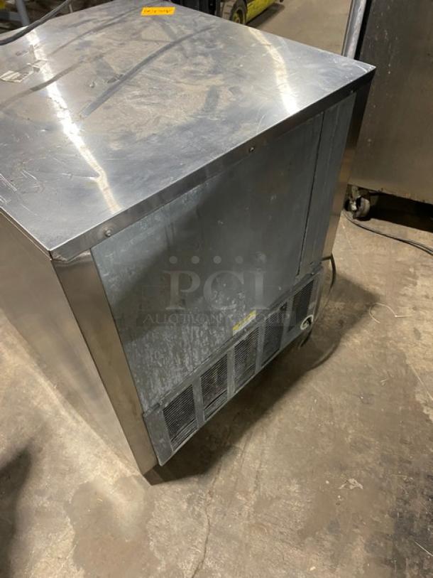 Beverage-Air Commercial Stainless Steel Single Door Undercounter Refrigerator! With Poly Coated Wire Rack! Model: UCR27A SN: 8206569! 115V 1 Phase! On Casters! - Image 4 of 7