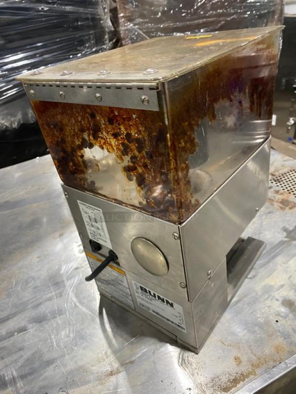 Bunn LPG-Series Commercial Stainless Steel Electric Powered Countertop Low Profile Portion Control Grinder! With Single Hopper! Model: LPG SN: LPG0017793! 120V 1 Phase! - Image 4 of 8