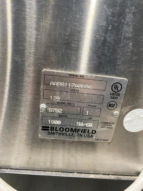 Bloomfield Commercial Stainless Steel Electric Powered Countertop Airpot Coffee Brewer! With Hot Water Dispenser! Model: 8782 SN: AAB0117A0006! 120V 1 Phase! - Image 5 of 8