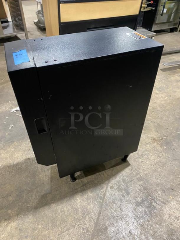 Bunn Commercial Black Electric Powered Countertop Hot Chocolate/Cappuccino Hot Beverage Fresh Mix Dispenser Machine! With 3 Hoppers! With Customizable LED Front Display! Model: FMD-3 SN: FMD0130530! 120V 1 Phase! On Legs! - Image 3 of 7