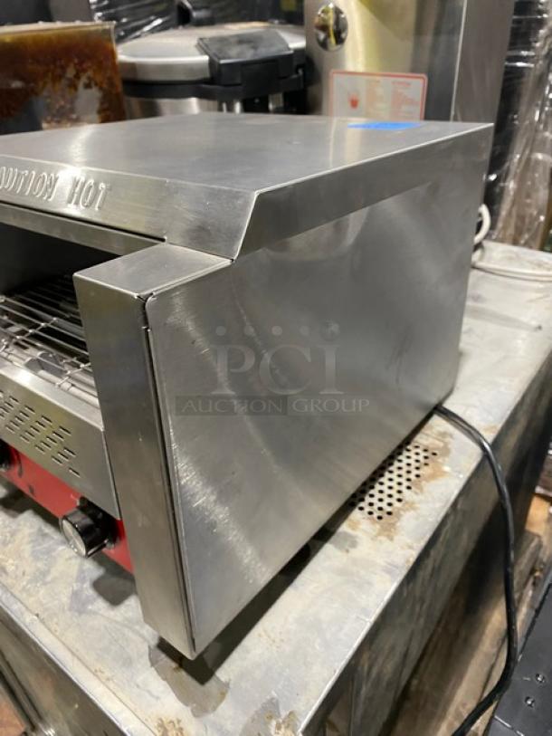 Avantco Commercial Stainless Steel Electric Powered Countertop 10" Wide Conveyor Toaster! With 3" Opening! Model: T140 SN: 32090617T140! 120V! - Image 3 of 8