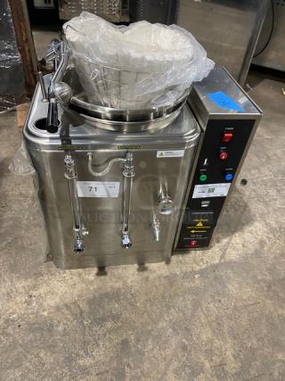 GrindMaster Cecilware Commercial Stainless Steel Electric Powered Countertop Single Automatic 3-Gal Coffee Urn! Model: FE75-N SN: L259108! 120/208V 3 Phase!