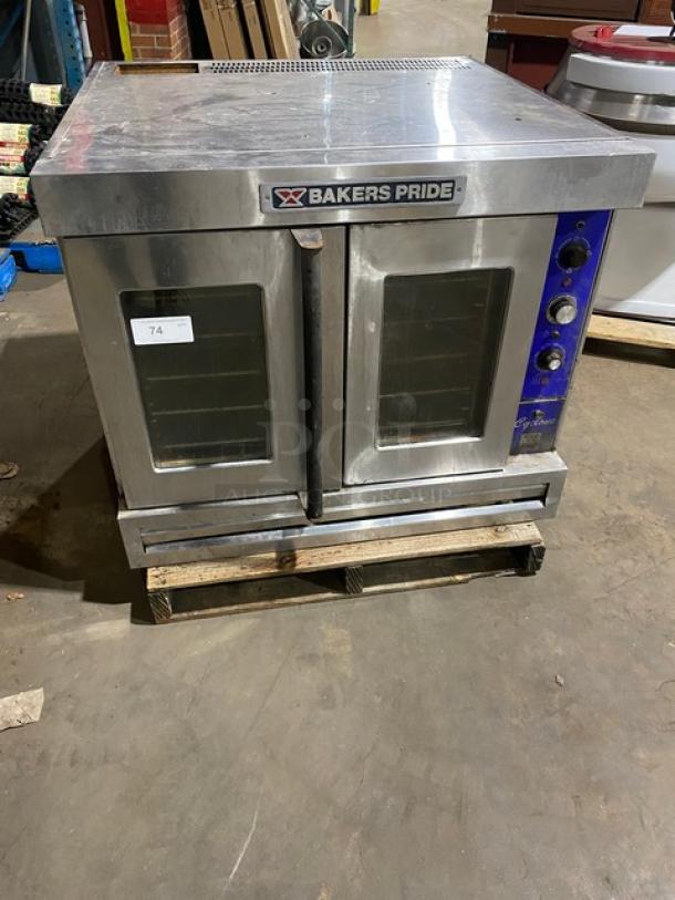 Bakers Pride Cyclone Series Commercial Stainless Steel Natural Gas Powered Single Stack Convection Oven! With Wire Oven Rack! Model: CO11-G1 SN: 326! 120V 1 Phase! - Image 1 of 8