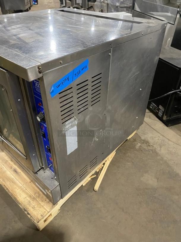 Bakers Pride Commercial Stainless Steel Electric Powered Single Stack Convection Oven! With Wire Oven Rack! With Casters! - Image 2 of 8
