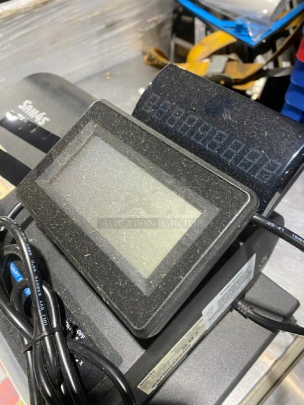 Sam4s Commercial Black Electric Powered Countertop Food Service Cash Register! With Cash Drawer! Model: SPS-320 SN: 1106270010! 120V 1 Phase! - Image 7 of 8