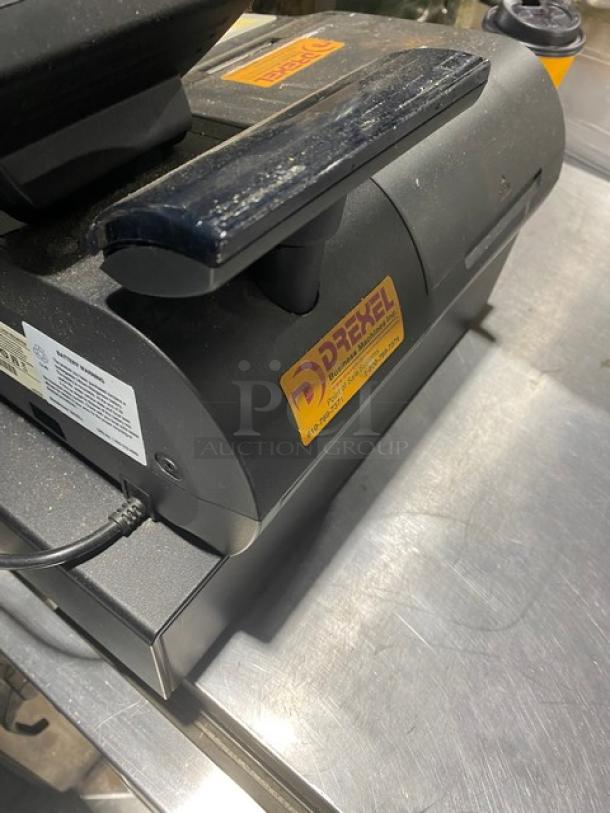 Sam4s Commercial Black Electric Powered Countertop Food Service Cash Register! With Cash Drawer! Model: SPS-320 SN: 1106270040! 120V 1 Phase! - Image 4 of 9