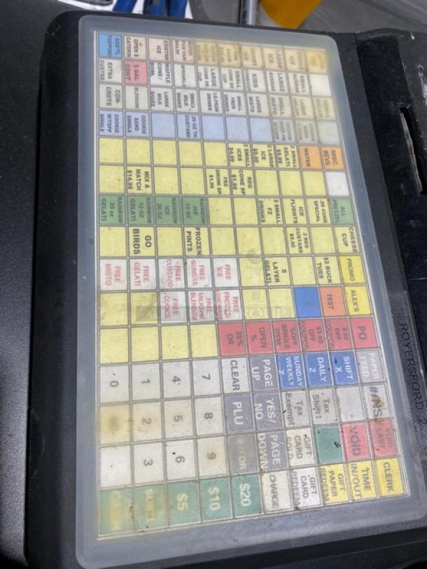 Sam4s Commercial Black Electric Powered Countertop Food Service Cash Register! With Cash Drawer! Model: SPS-320 SN: 1106270040! 120V 1 Phase! - Image 6 of 9