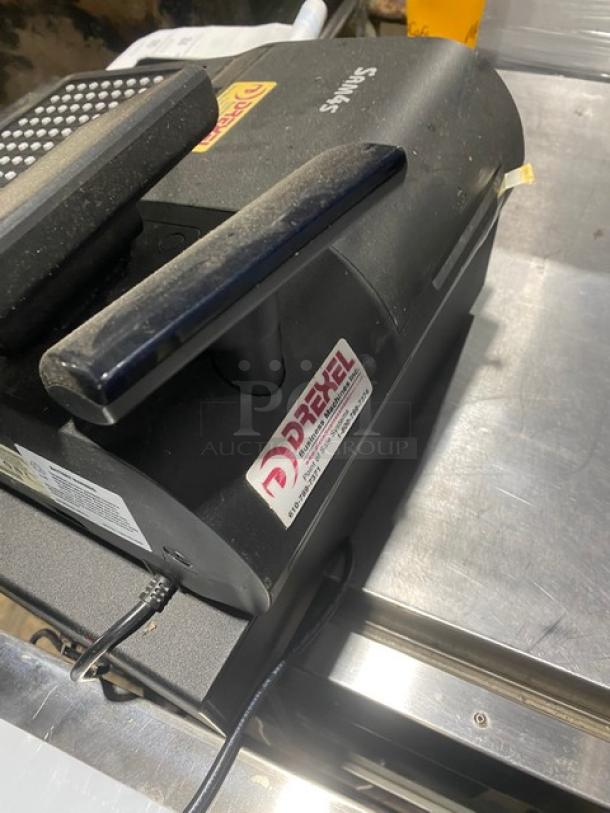 Sam4s Commercial Black Electric Powered Countertop Food Service Cash Register! With Cash Drawer! Model: SPS-320 SN: 1106270012! 120V 1 Phase! - Image 4 of 9