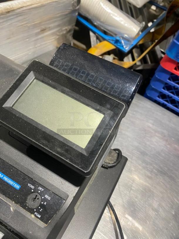 Sam4s Commercial Black Electric Powered Countertop Food Service Cash Register! With Cash Drawer! Model: SPS-320 SN: 1106270008! 120V 1 Phase! - Image 7 of 9